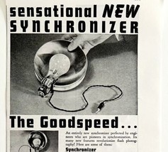 Goodspeed Synchronizer Flash Bulb 1939 Advertisement Photography NYC DWKK11 - £15.43 GBP