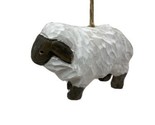 Gallarie II Carved Look Sheep Lamb Christmas Farm Ornament White Black 3... - $10.86