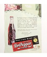 1947 Dr Pepper Soda Pop Advertisement Snack In A Bottle Vintage Beverage... - €21,44 EUR