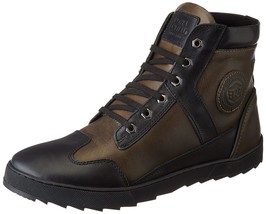 Royal Enfield Ascendre Boots Black &amp; Olive  - £167.64 GBP