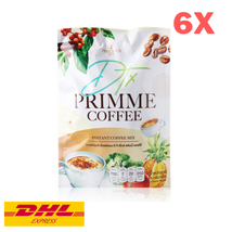 6X PRIMME Coffee DTX Instant Mix Fiber Burn Firm Enhance Skin Collagen H... - £72.98 GBP