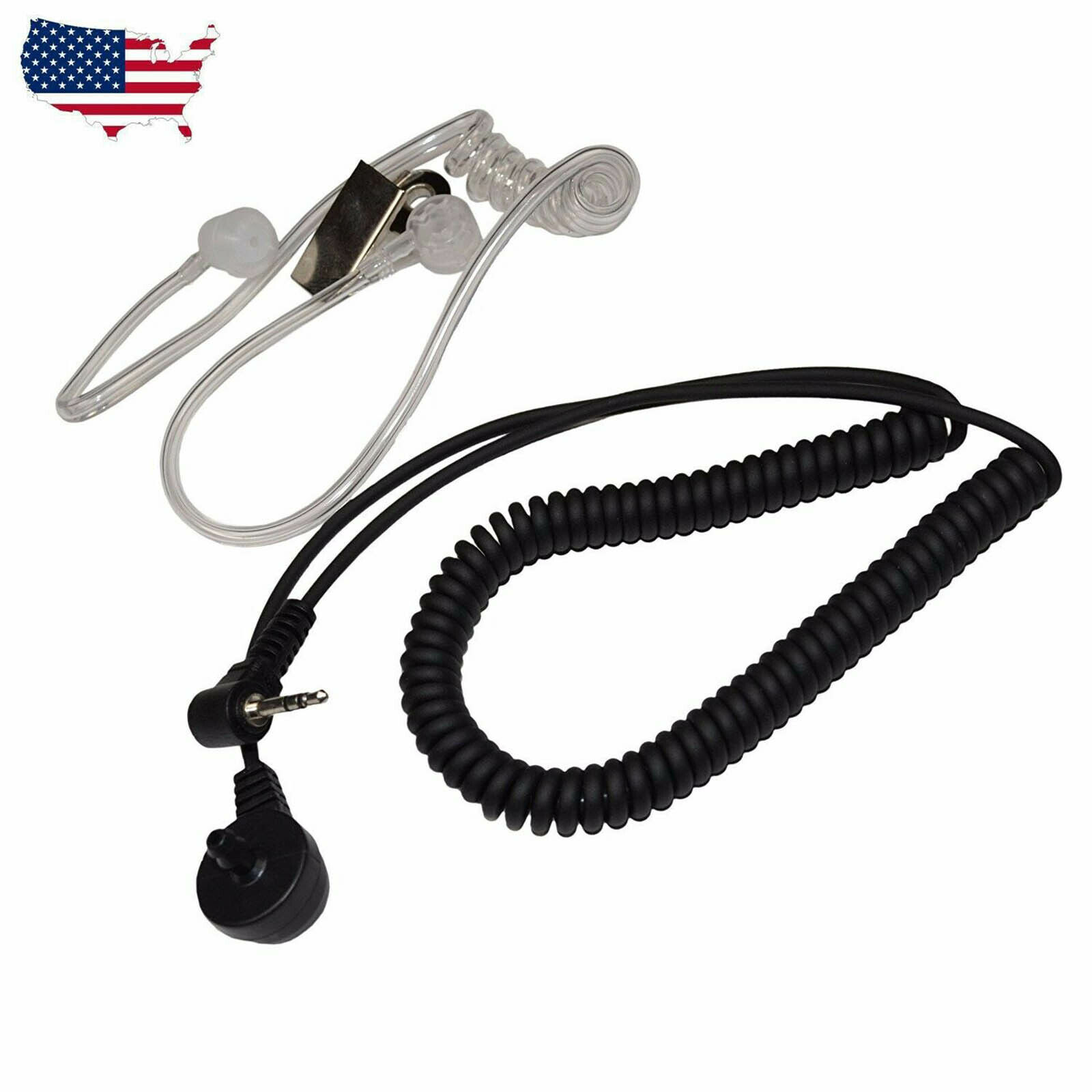 Primary image for 2.5mm Police Listen Only Acoustic Tube Earpiece 1 Pin Radio Headset Shoulder Mic
