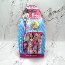 3-Piece BARBIE Toothbrush (SOFT), Cap &amp; Cup Set Kid&#39;s Travel / Home BRAN... - $8.80