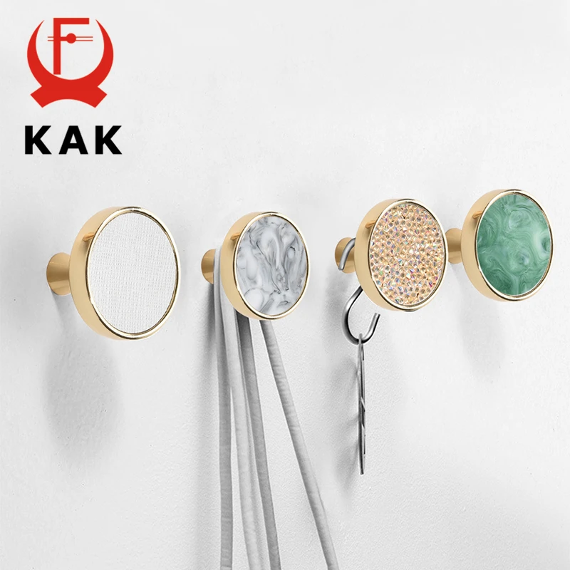 House Home KAK Fashion Wall Hooks Gold Cabinet Knobs and Handles Decorative Dres - £19.93 GBP