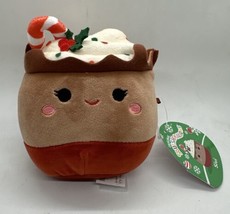 Squishmallows Christmas Holiday Sivi The Hot Cocoa Chocolate 5&quot; Plush NWT - $16.82