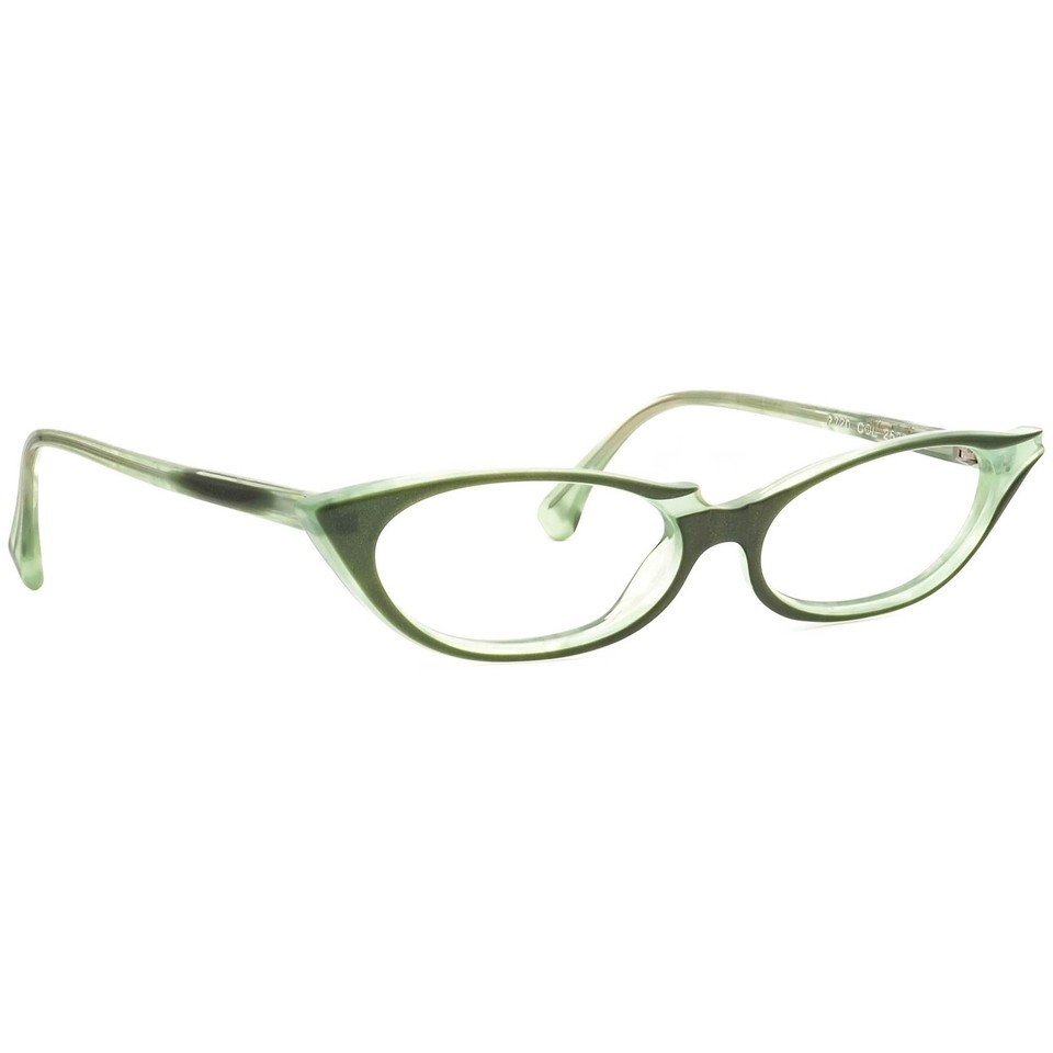 Alain Mikli Vintage Eyeglasses 2720 COL 2671 Green Shimmer Cat Eye 54[]1... - $699.99