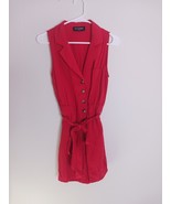 Jesse James Kittenish Red Sleeveless Romper Women&#39;s Size S - $510.12 MXN