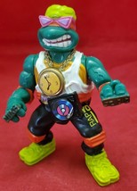 1991 Teenage Mutant Ninja Turtles Rock N Rollin Rappin&#39; Mike Michelangelo TMNT - £23.50 GBP