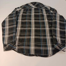 Carbon Classic Fit Multicolor Plaid Flannel Button Up Long Sleeve Shirt Men Sz M image 2