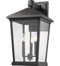 Z-Lite 568XL-BK  Beacon 3-Light 23 inch Outdoor Wall Sconce in Black Finish - £152.13 GBP