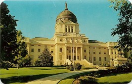 Montana State Capitol Building Helena Street View Unused Chrome Postcard D022 - £3.71 GBP