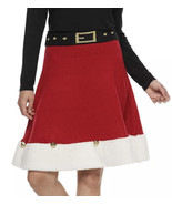 NWT Women&#39;s United States Sweaters Holiday Santa Bells Sweater Skirt Sz XL - $54.14 CAD