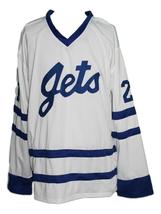 Any Name Number Johnstown Jets Retro Hockey Jersey New White Carlson Any Size image 4