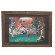 Arthur Kaplan Dogs playing poker High Roller Print by Arthur Sarnoff Vintage - £43.50 GBP