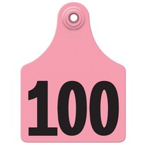 Allflex Global Maxi Numbered Tags 76-100 Pink - £45.04 GBP