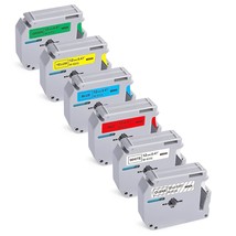 6-Pack Compatible With Brother P-Touch M-231 M Tape M-K 131 Mk 231 431 531 631 7 - £26.88 GBP