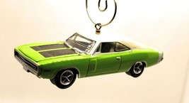 Christmas Ornament for 1970 Dodge Charger Hemi RT Light Green White - $35.24