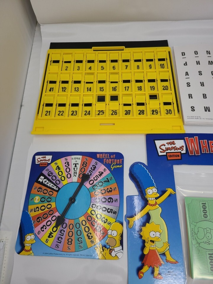The Simpsons Deluxe Wheel of Fortune Game (Tin Box) Item image 2