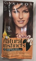 Clairol Natural Instincts Ammonia Free Hair Color Creme 21 Medium Brown Read - £35.74 GBP
