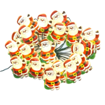 Holiday Time Santa Clause Icon 18 LED Christmas Lights Battery Power 3 F... - £10.99 GBP