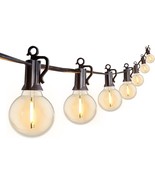 Outdoor String Lights 25 Ft\. G40 Globe Patio Lights With 27 Edison, Black. - $31.95