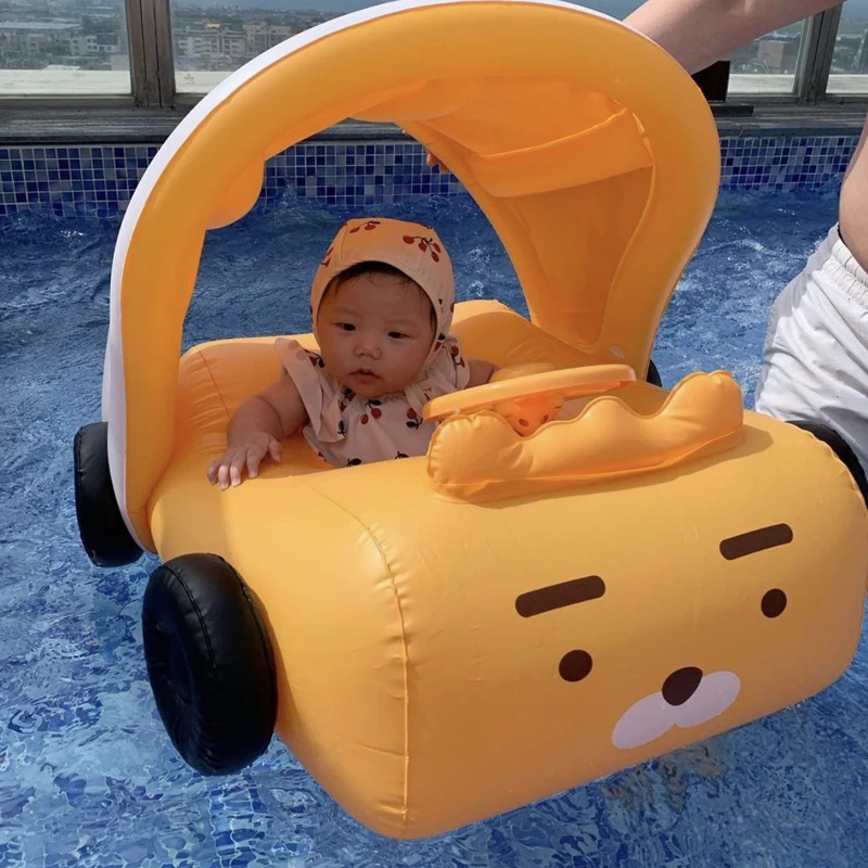 INS Baby Splash Play Mat Seat Korean Inflatable Car Shape Pool Float for... - $48.20