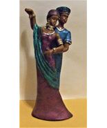 African Prince &amp; Princess Ceramic Ebony Figurine by: Shiah Yih  - $4.90