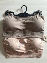 Lucky Brand 2 Pair Pack Women&#39;s Seamless Comfort Lounge Bras Size Medium M New - £22.38 GBP