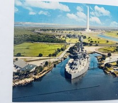 Postcard of Battleship Texas San Jacinto Battlegrounds near Houston TX P87308 - £2.31 GBP