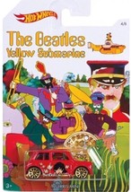 The Beatles Yellow Submarine Hot Wheels Morris Mini Cooper Die Cast Car 4/6 - £7.98 GBP