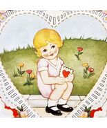 1920s-30s Valentines Day Card Die Cut Flower Floral Theme Antique Epheme... - $367.78 MXN