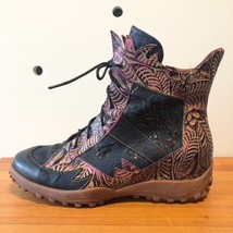 41 / 9.5 - 10 - Spring Step l&#39;Artiste Leather Ileana Floral Ankle Boots ... - $60.00