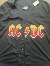 AC/DC Button Down Baseball Shirt  Size Small - £15.42 GBP