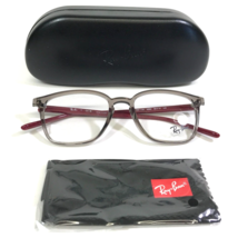 Ray-Ban Eyeglasses Frames RB7185 8083 Clear Gray Red Square Full Rim 50-... - £77.52 GBP