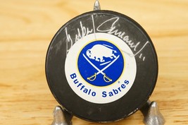NHL Autographed Hockey Puck Buffalo Sabres 9/150 #11 Gilbert Perreault C... - $103.94