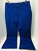 Isaac Mizrahi Reg Grace 24/7 Stretch 5 Pocket Pants A251722 Purple/Blue Size 16 - £19.16 GBP