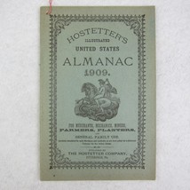 Hostetter&#39;s Almanac Quack Medicine Medical Advertising Antique 1909 RARE - £19.65 GBP