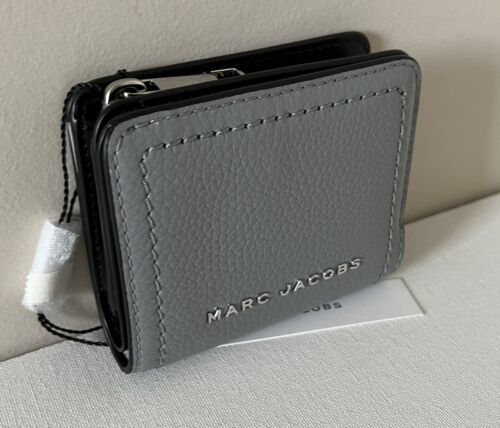 New Marc Jacobs Compact Bifold Wallet Leather Grey / Black Multi Item image 2