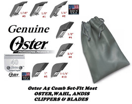 Oster Guide Attachment 7 Pc Comb Set&amp; 40 Blade*Fit A5/A6,Many Wahl,Andis Clipper - $69.99