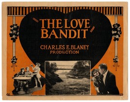 THE LOVE BANDIT (1924) Vitagraph Silent Film Title Lobby Card With Doris Kenyon - £58.74 GBP