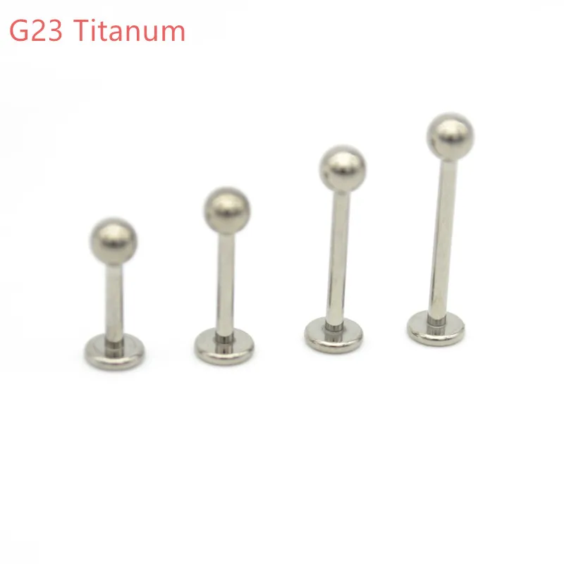 Titanium Lip Stud Labrets Rings Ear Studs Tragus Body Piercing Jewelry M... - $53.35