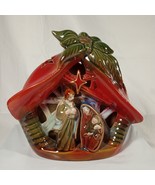7&quot; Nativity Scene Ceramic Glazed  Christmas Decoration Baby Jesus, Mary,... - £15.71 GBP