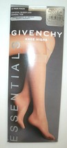 GIVENCHY 2-Pair Pack KNEE HIGHS Crystal SHEER Leg Sandal Toe 9-11 BLACK - $1,307.19 MXN