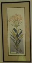 Vintage Serigraph Print - Alstroemeria - VGC- Andie Thrams  Framed Dated 1980 - £70.63 GBP