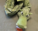 Ikea Minnen Drake / Winged Fire Dragon Approx 75&quot; Green Serpent Snake Plush - $29.65