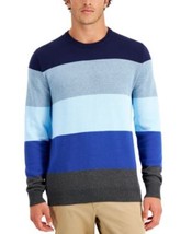 Club Room Men&#39;s Striped Lightweight Sweater in Navy Combo-Size 2XL - $19.97