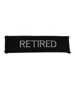 RETIRED TAB PATCH - Black/White - Veteran Owned Business - £4.36 GBP