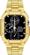 Apple Watch Band Metal Bumper Steel Case Luxury Strap Iwatch Ultra SE 8 ... - £29.08 GBP+