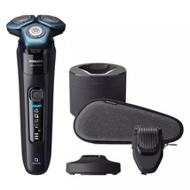 Philips Shaver S7783 Wet Dry Rechargeable Pod SkinIQ Skin Protection Blu... - £278.00 GBP