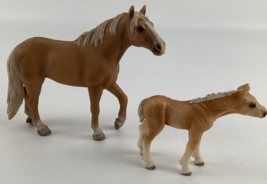 Schleich Horses Palomino Stallion Haflinger Foal Animal Figure Toy Lot V... - $29.65